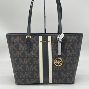 michael kors brown tote handbolsa